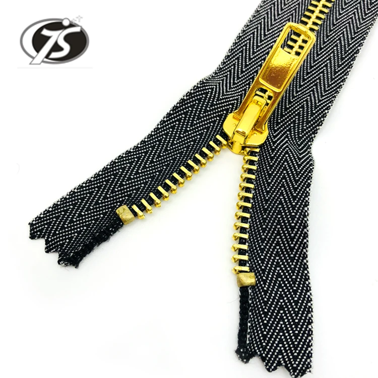 
Special tape auto lock puller Golden Plated Plated #5 Y teeth Metal Zipper gun metal plated zipper 