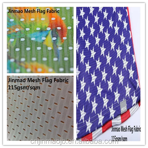 
good quality competitive price 100 PCT polyester flag mesh fabric sublimation printing water base ink 