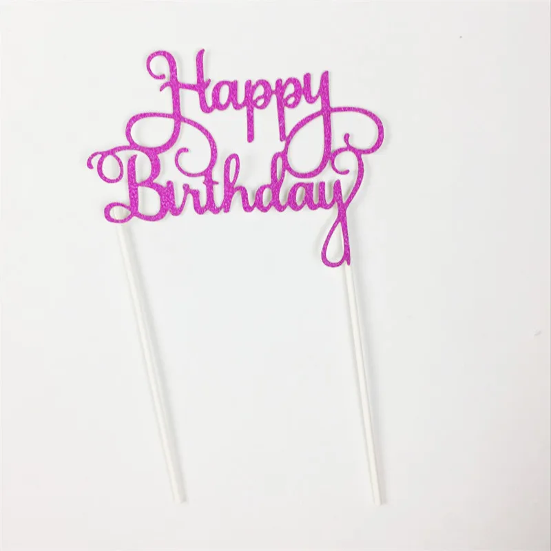 
Multiple Colour Happy Birthday Cake Topper party decoration supplies 