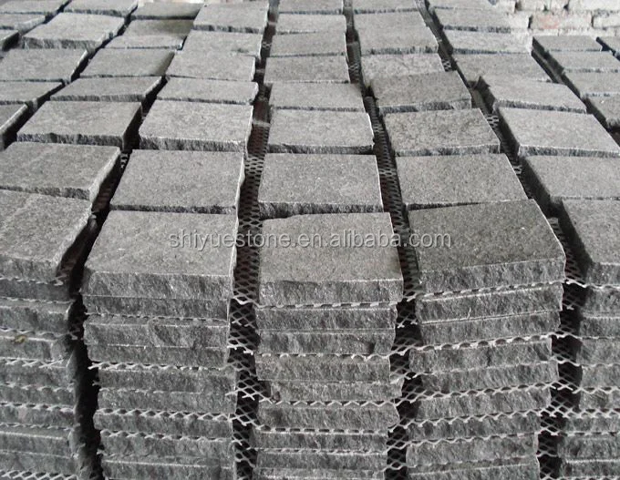 Light Grey Granite Paving Stone With Wire Mesh