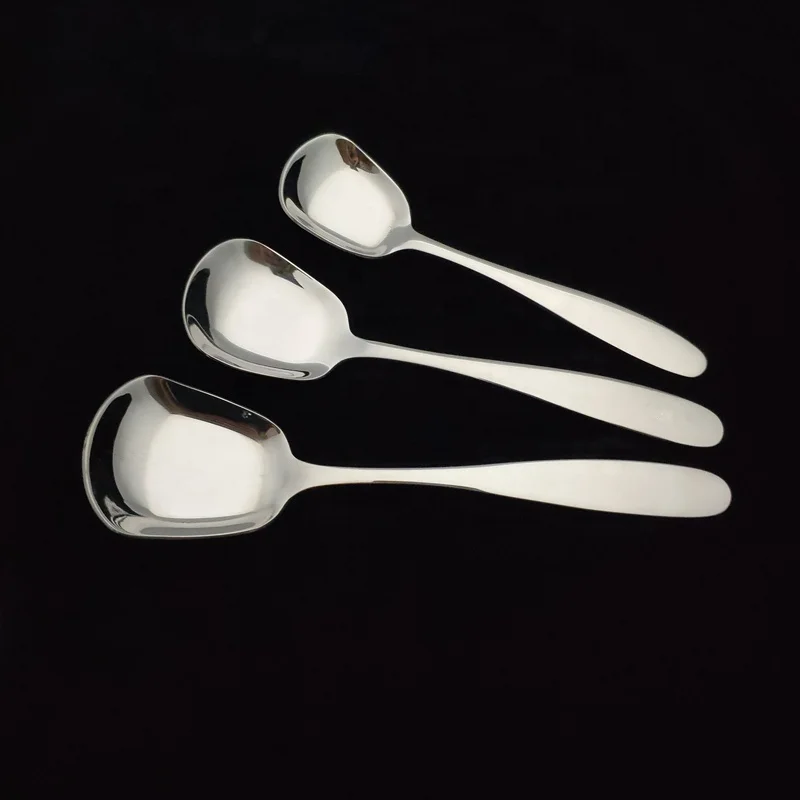 Новинка квадратная металлическая ложка 304 десертная из нержавеющей стали