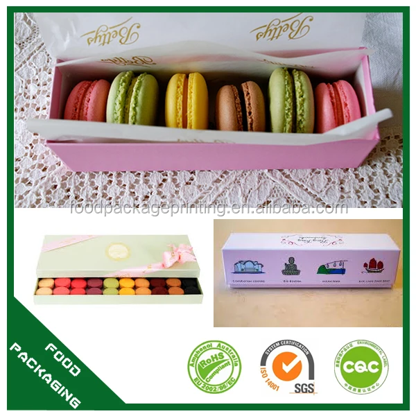 Food shop to go take away food containers sweet macaron box