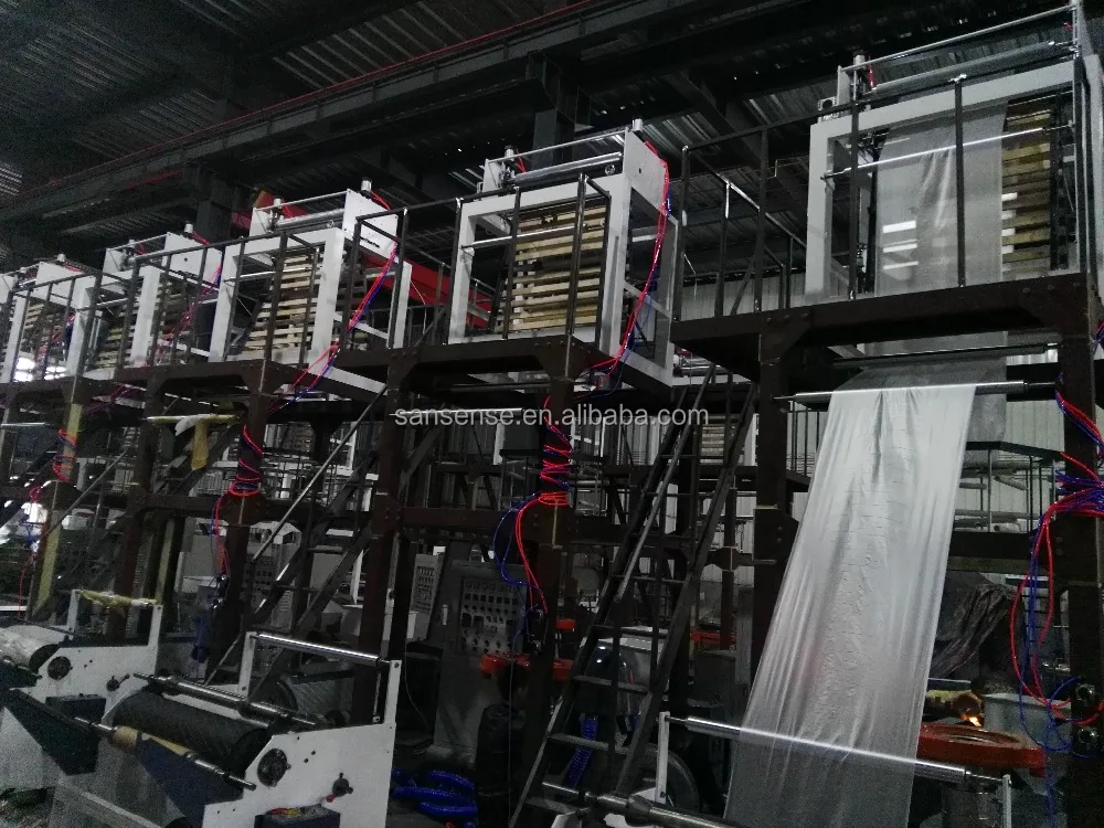 hdpe ldpe film blown machine plastic extruder for tshirt bag