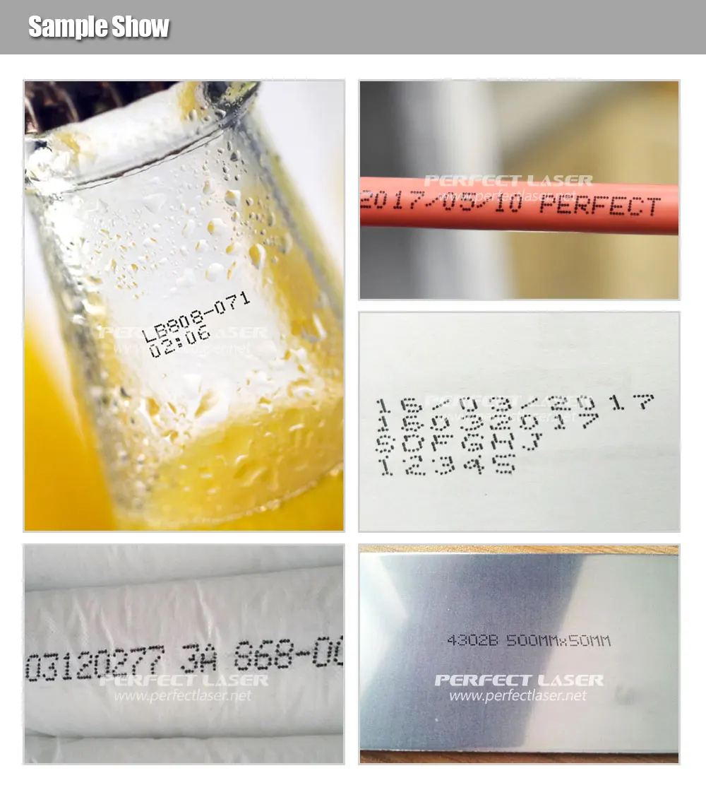 Perfect Laser Automatic Industrial For Labels Nylon ABS PVC Plastic Date On Bag Bottle Package Inkjet Printer Printing Machine