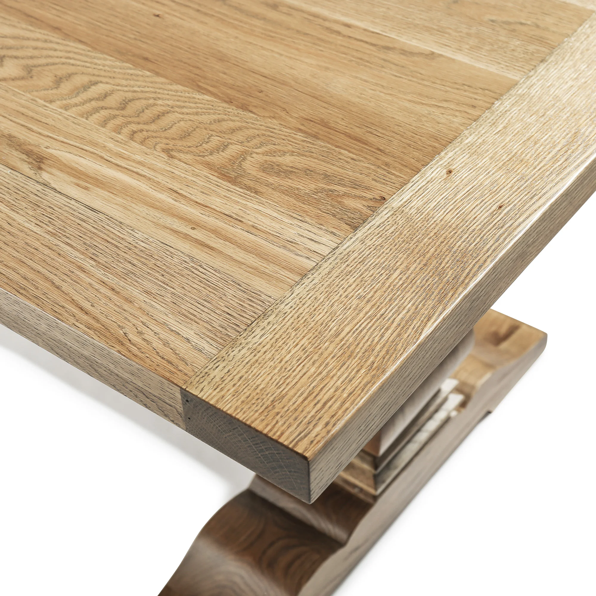 Hampton Vintage French Furniture Restaurant Solid Oak Wooden Wedding Dinner rectangular Banquet Dining Table