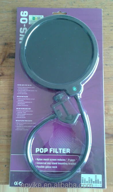 WS-06 360 градусов Гибкая запись Студийный микрофон поп-фильтр