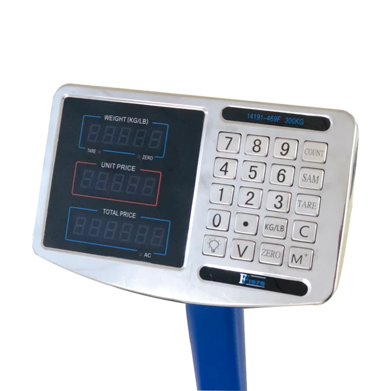 FF1976-468F 150kg/50g Electronic digital Price Computing Platform Bench Scale Stainless steel key Corrugated steel platform