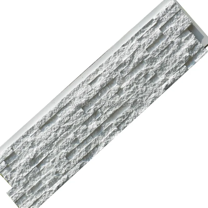 PU grey brick wall panels faux stone panels for interior and exterior decoration