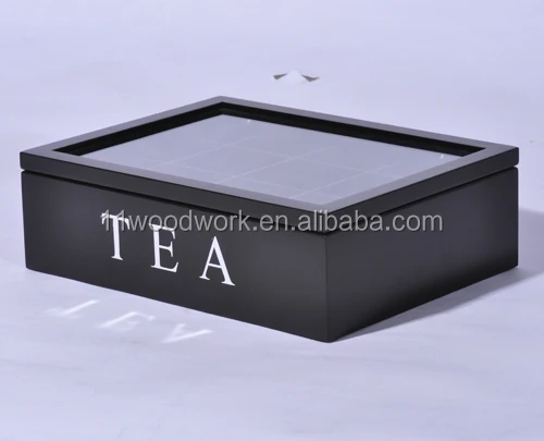 
Custom antique wooden tea set storage box 