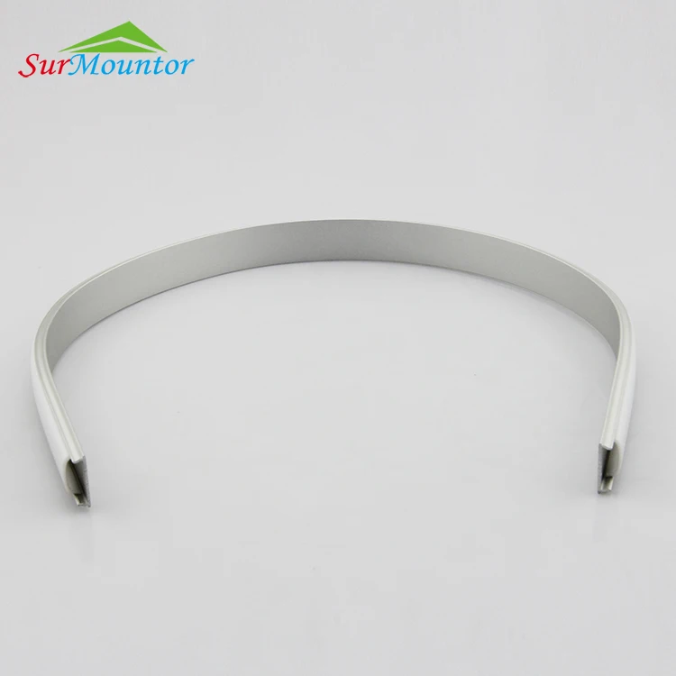 Bendable led aluminum profile for led strip corner lighting flexible led profile Bendable