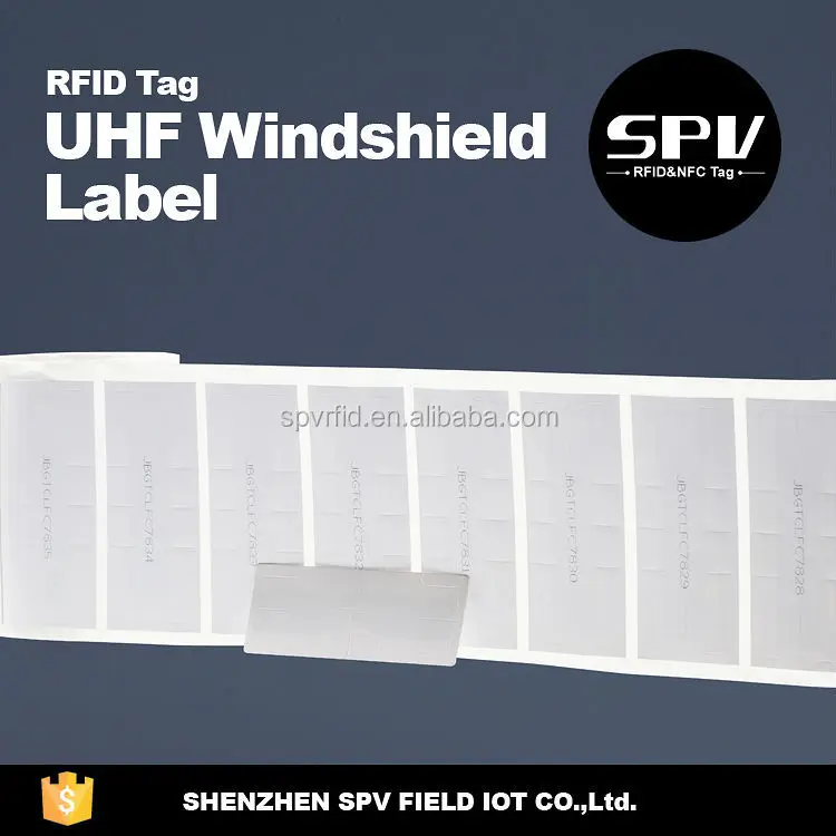 Модернизированный считывания RFID UHF лобового стекла этикетки для парковки и управления движением