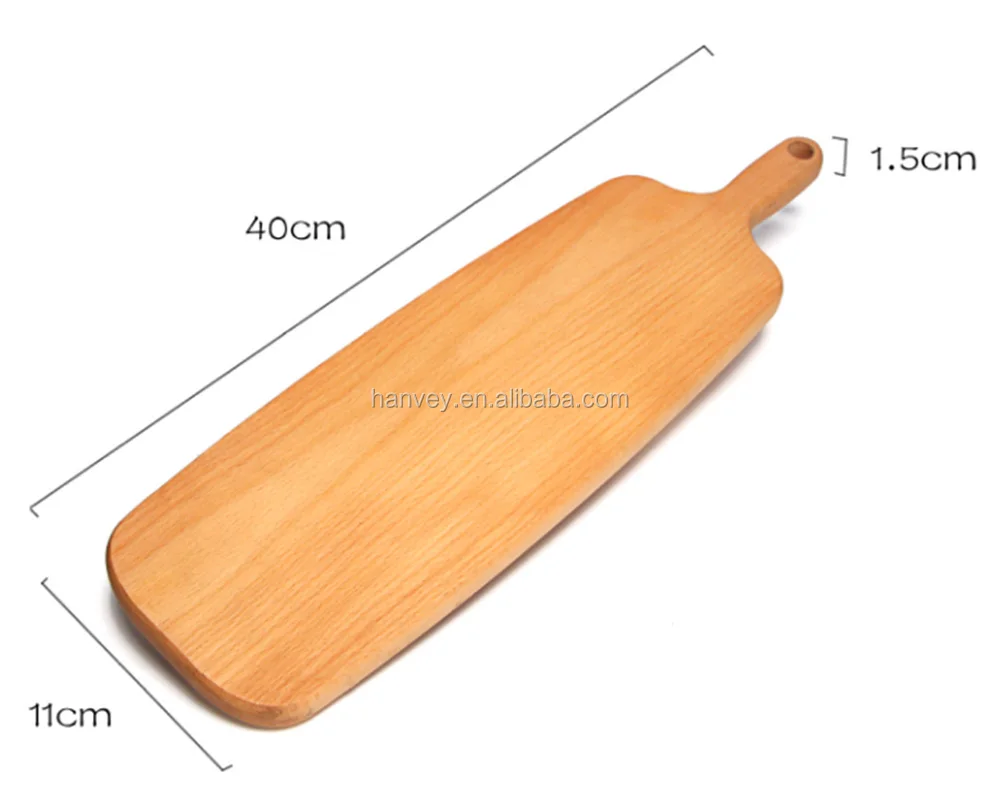 Factory price wholesale cheap Eco-Friendly custom bamboo wooden Baking Bread Serving Paddle pizza cutting board with handle