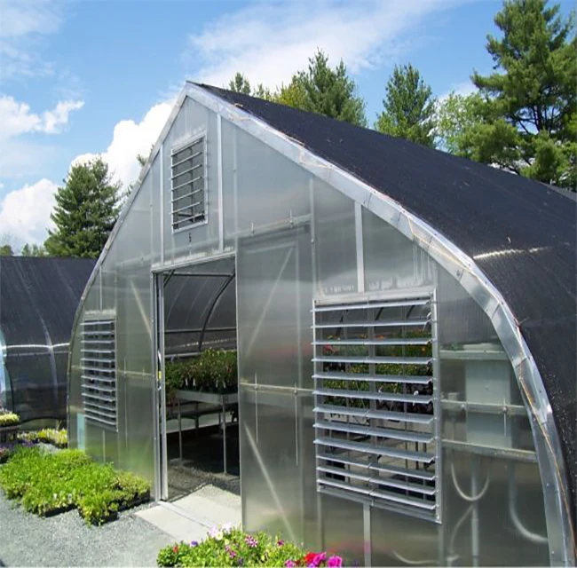 Agricultural durable smart glass greenhouse for sale
