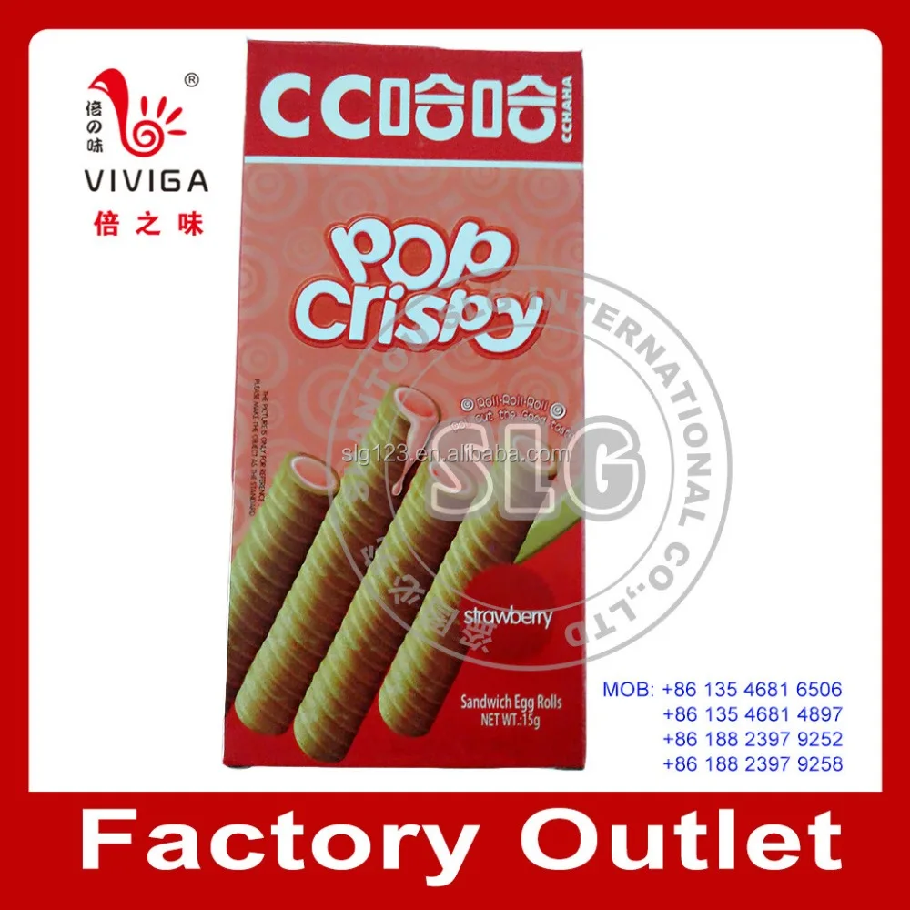
chocolate cream center fill chocolate wafer stick 