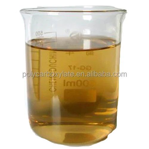 
50% Polycarboxylate superplasticizer as concrete additive 
