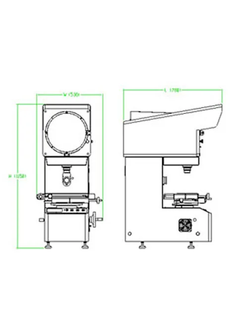 HVT12 series 300mm Electricity Measuring machine Optical Profile Projector
