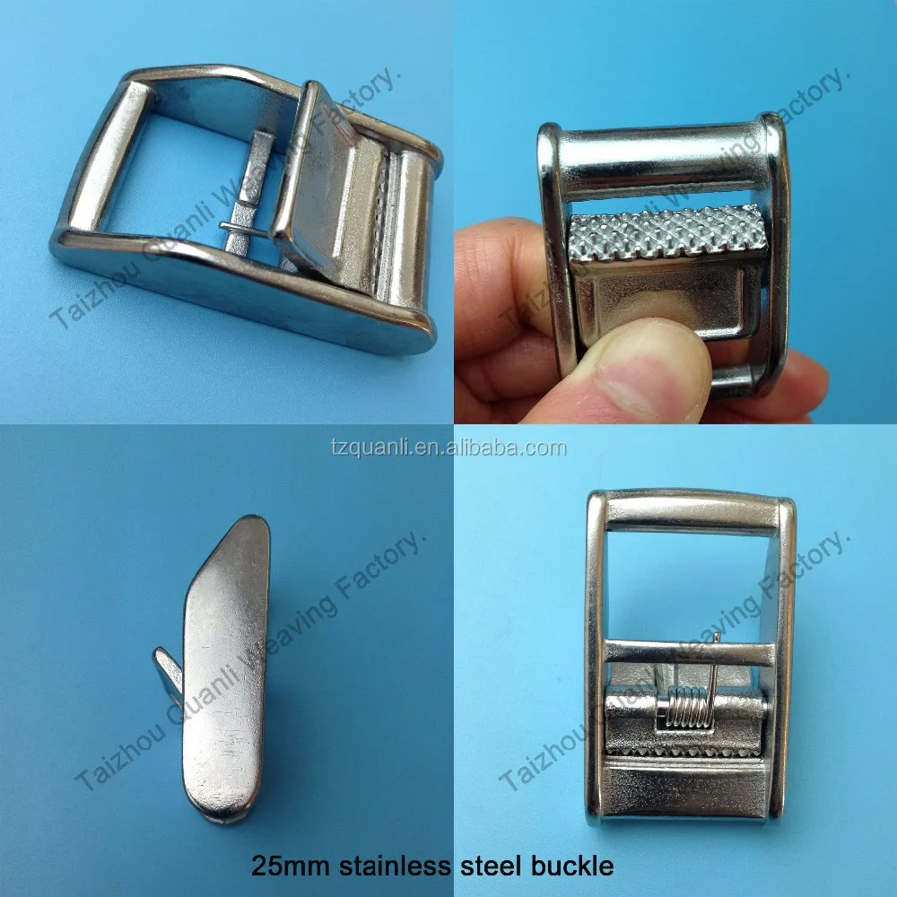 
1inch 25-50mm 700KG High strength zinc alloy buckle Stainless steel black cam buckle for lashing strap 