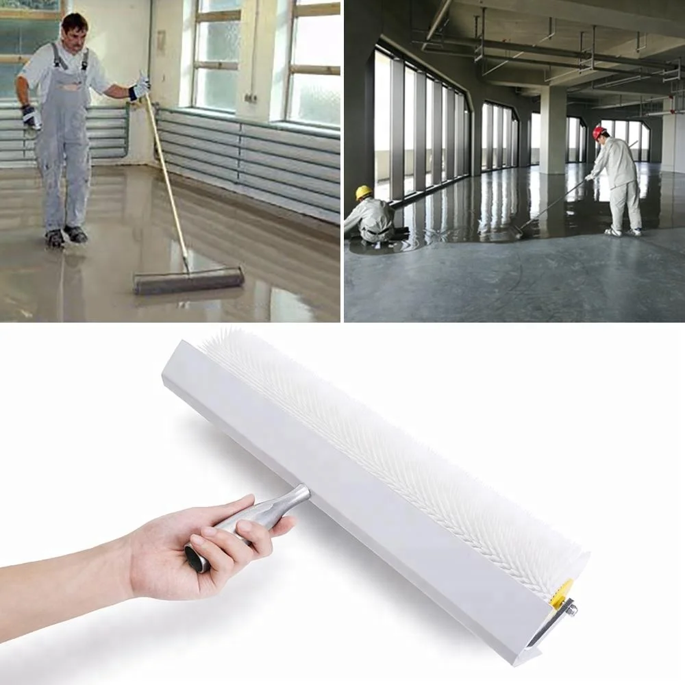 CHEAP Spiked roller brush with Metal baffle Self-leveling Epoxy Floor tools