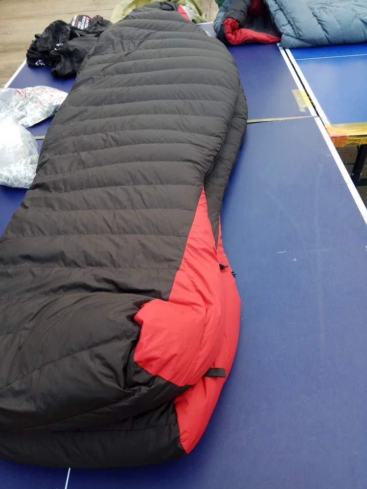 25 Degree Down Camping Sleeping Bag Hiking Adult Thermal Grey Duck Mummy Packable Gear