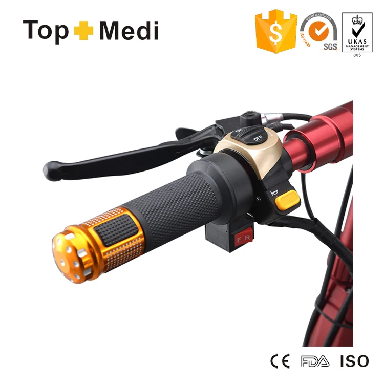 Medical equipment lithium battery folding fast mobility scooter for elderly 3 wheel