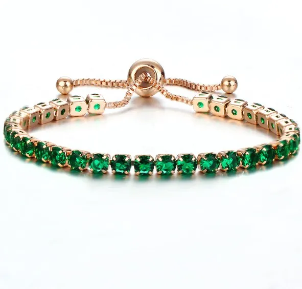 Brazilian gold jewelry bracelets link chain bracelet stretch crystal bracelet