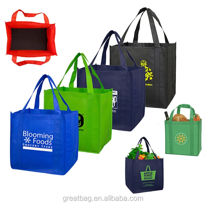 
promotional non woven polypropylene tote grocery bag 