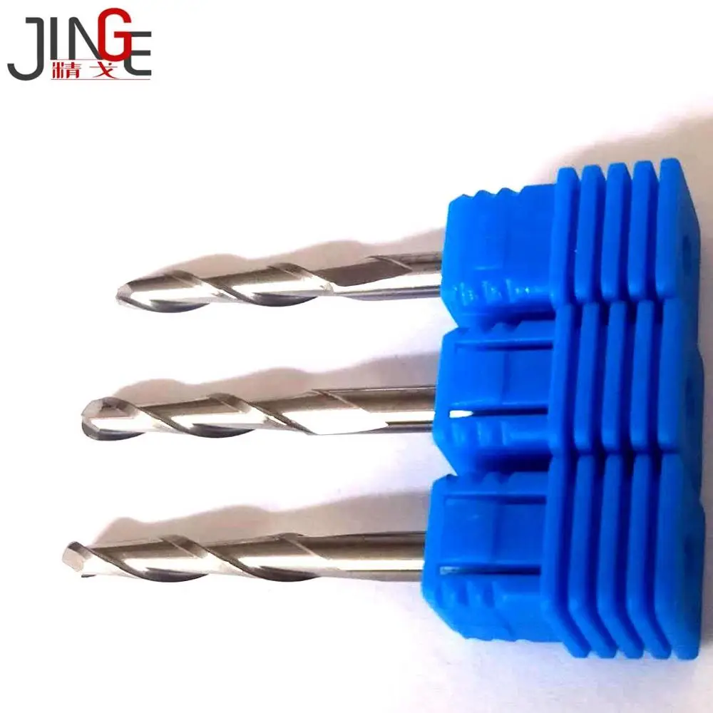 CNC end mill 4mm carbide two flutes ball nose router bits