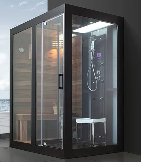 The Indoor Fantastic Solid Canada Cedar Steam Shower Sauna Combos