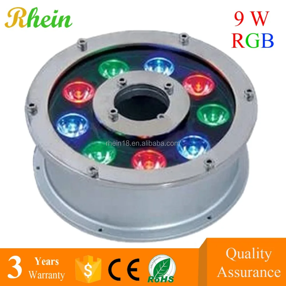 
2016 Underwater Landscape Lamps 9W IP68 RGB Lights LED Fountain 