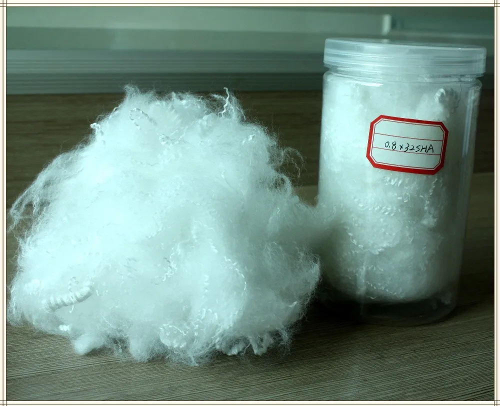 Recycled Siliconized Pattern polyester staple fiber for filling pillows quilts