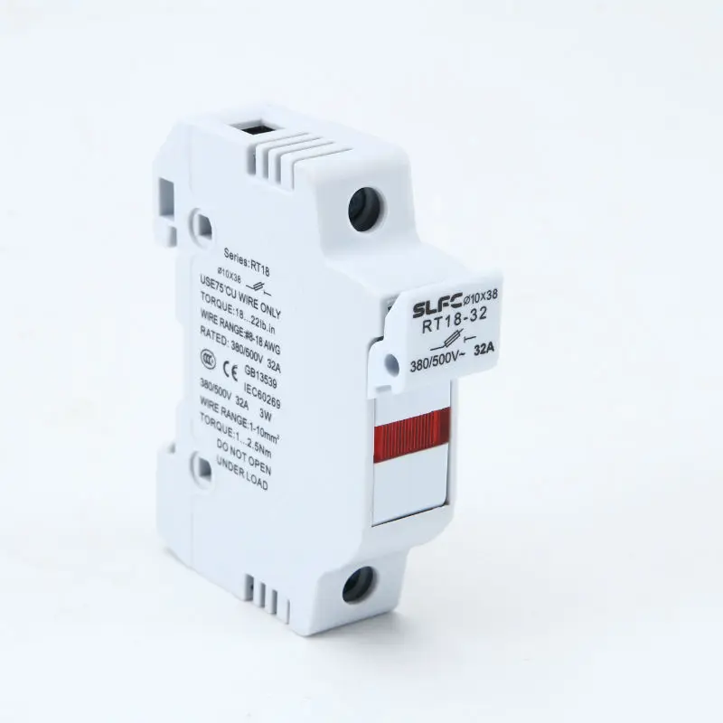 Cylindrical Double Caps 32A 10x38 500V Fuse