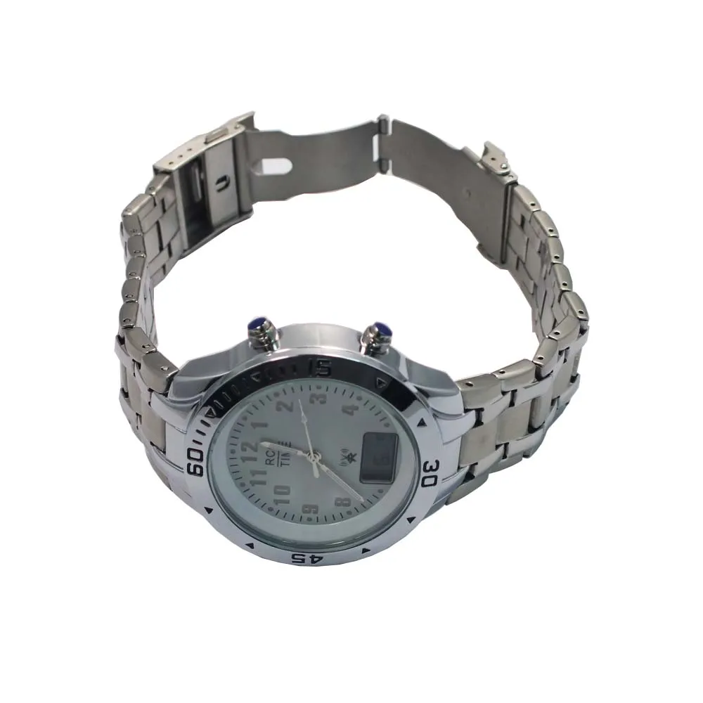 IPS alloy case digital display solar power sapphire mineral wristwatch from Shenzhen factory
