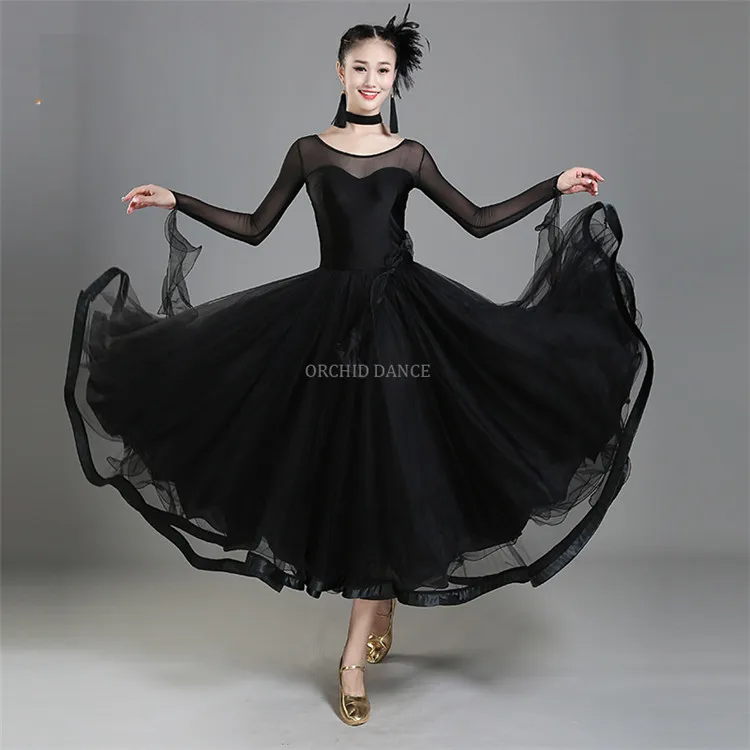 Professional High Quality Cheap Women Girls Red Ballroom Dance Dress