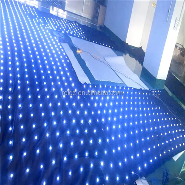 fiber optic fabric smd rgb led fabric flexible led light sheet