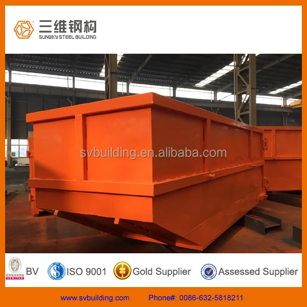 Painted Industrial skip bins with doors