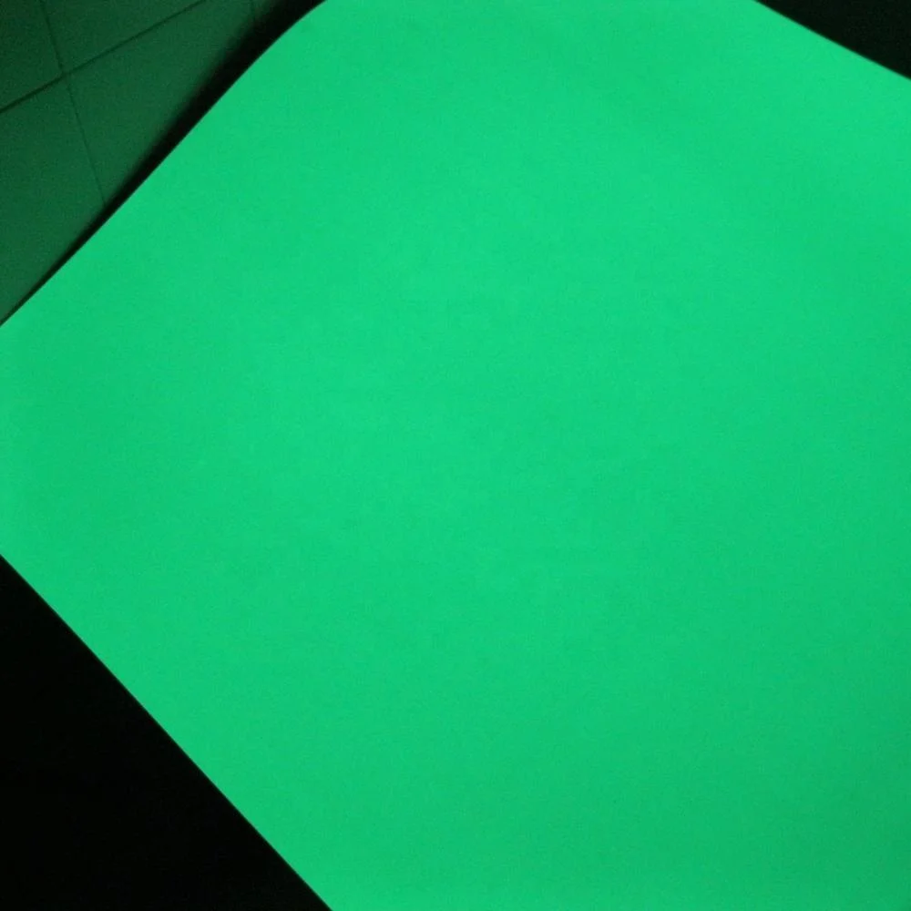 
luminous PVC board / glow in dark PVC rigid sheet / photoluminescent sheet 
