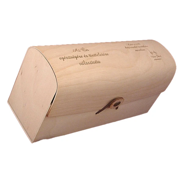 
Custom Darving Exquisite Printing red wine wooden box for honey 