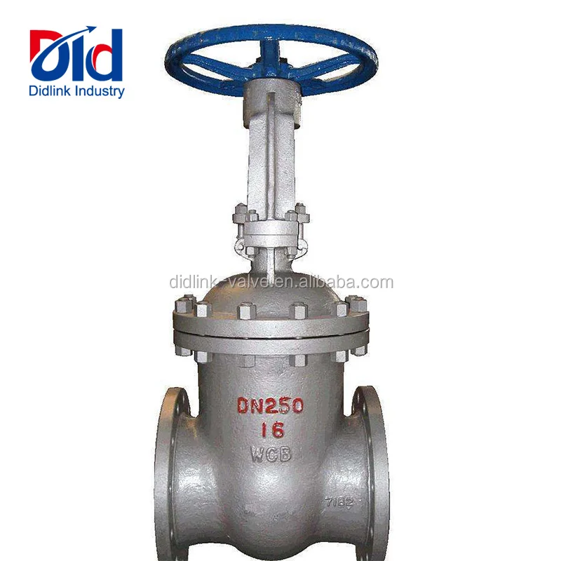 Gate Steel WCB din PN16 DN250 Water Sluice Manual Operated Gate Valve With Prices