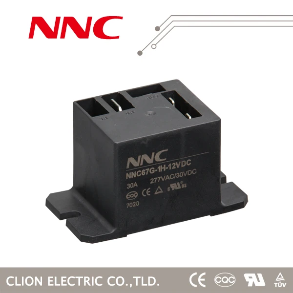 wenzhou yueqing industrial factory, Clion miniature electronic relay 30a NNC67E T90(JQX-115F) 12v 24 v relay hot selling