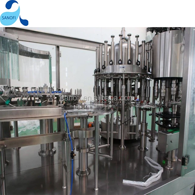 Carbonated soft drink sparking soda water beverage filling machine plant line