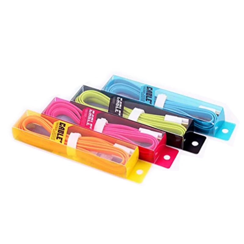 Fashion  PVC Plastic Retail Packaging Box   USB Cable Line packaging