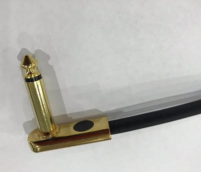 
24 AWG Black Patch Cord Cable with Gold Plated 1/4