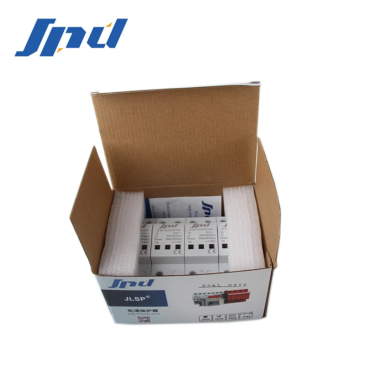 JINLI spd 275V ac surge protection device 100ka 4P lighting surge protector