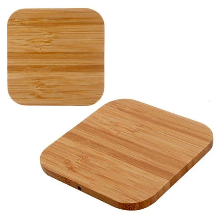 
Bamboo Charger Wood Charger 10W Fast Wireless Charger Pad Qi Standard For All Mobile Phone 