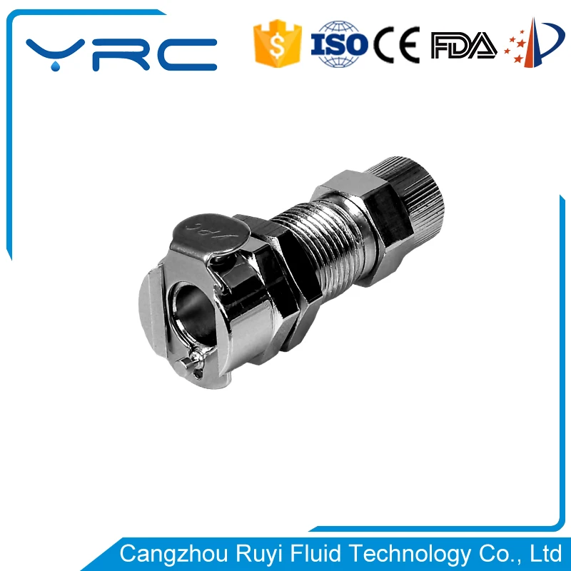 plastic hose barb quick connect fluid coupling
