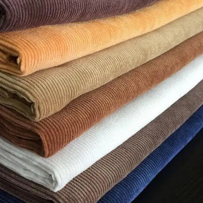 100% cotton corduroy jacket dyed fabric