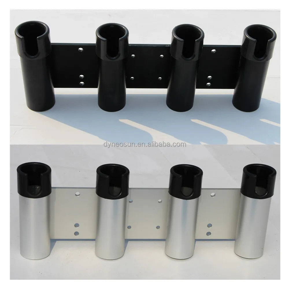 Removable Aluminium Anodized Fishing Rod Holder for 4 rods