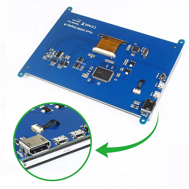 Raspberry Pi 3 Model B+ 7 Inch Touch screen LCD Input Display with Case