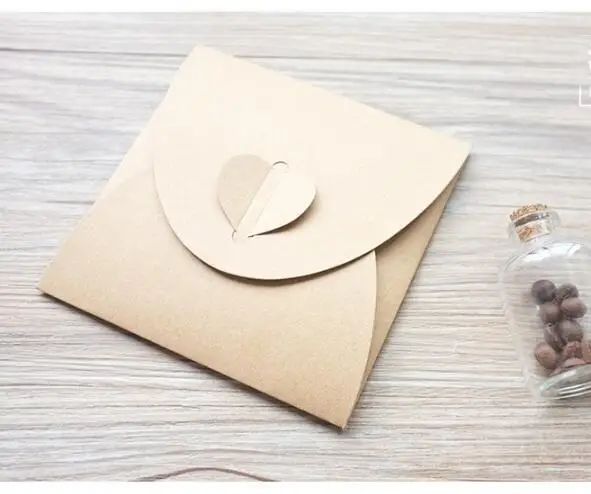 Kraft CD Paper Case Blank Kraft Envelopes Natural Color Plain Kraft Paper Envelope CD/DVD Paper bag