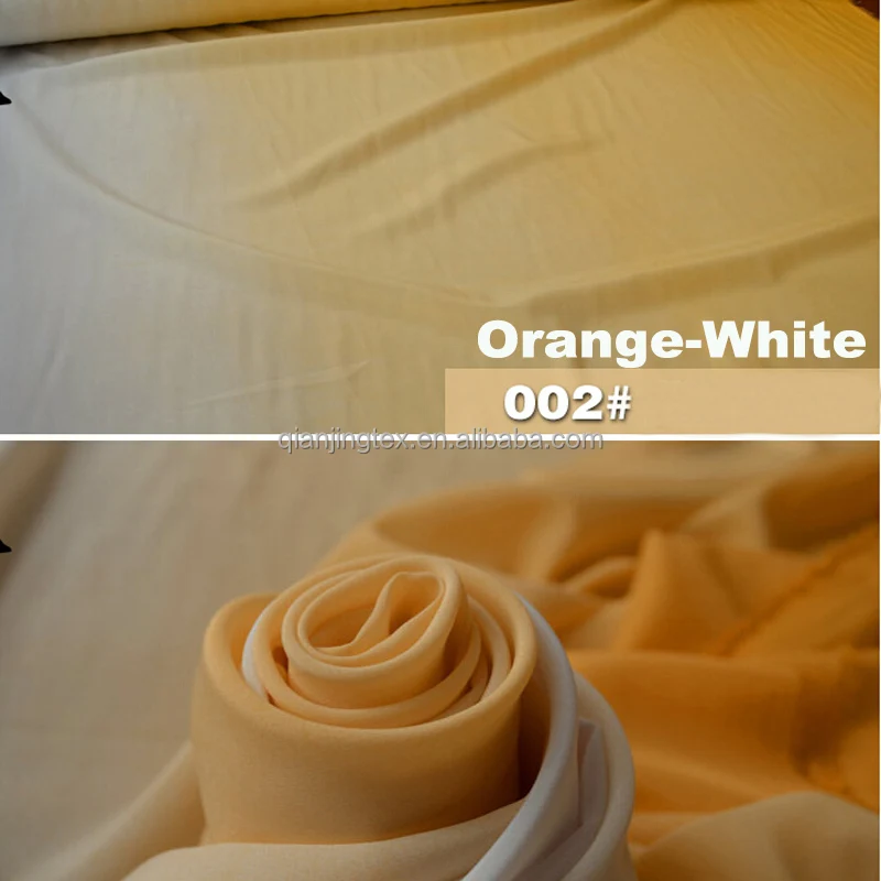 Good drapery 100% polyester plain woven printed gradient chiffon fabric for cosplay